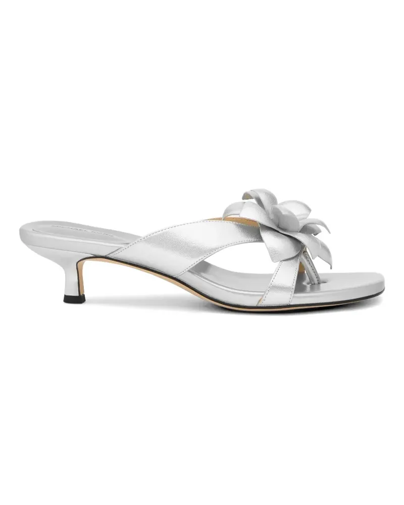 Michael Kors Jacie floral-appliqué sandals - Silber Silber