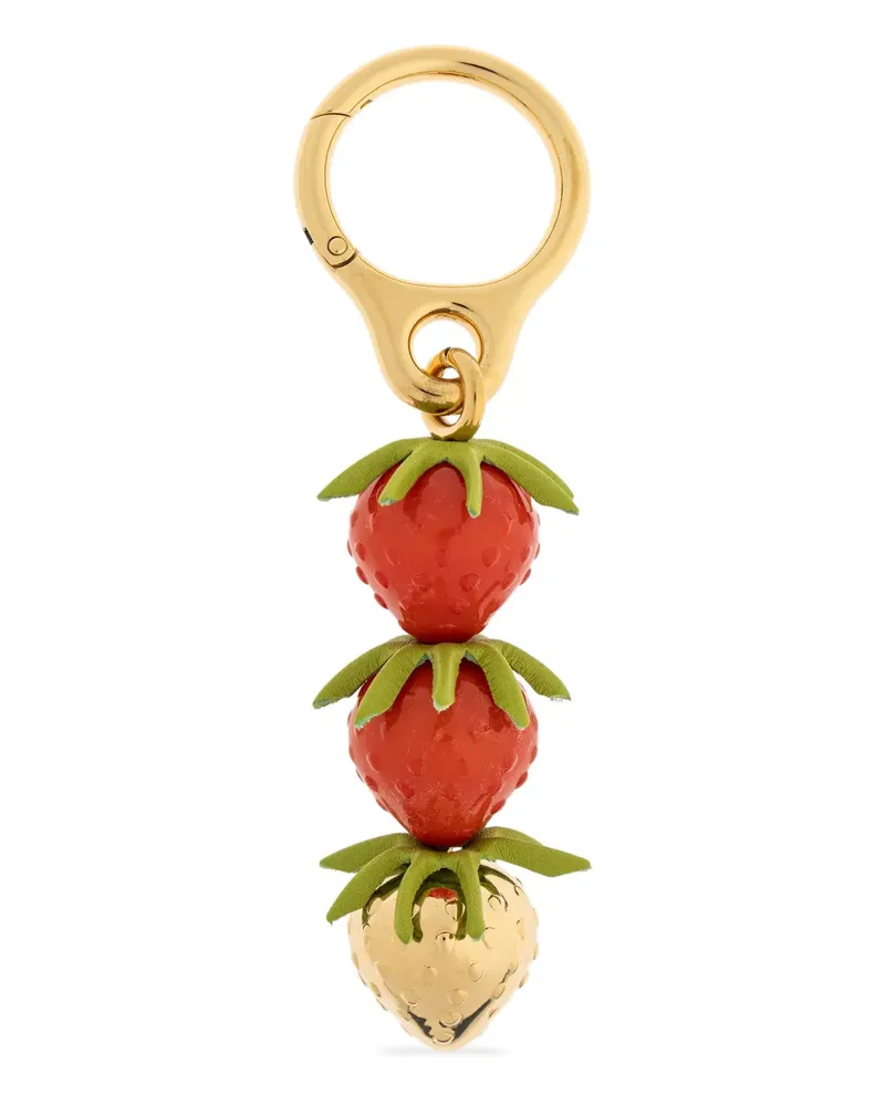 Loewe strawberry-motif charm - Rot Rot