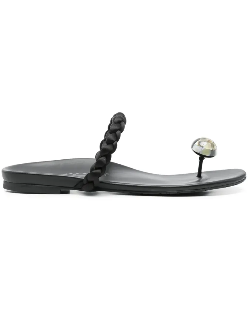 Pedro Garcia Beth Flip-Flops - Schwarz Schwarz