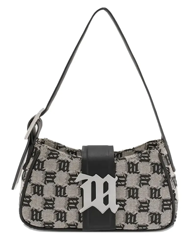 MISBHV monogram-jacquard mini bag - Grau Grau