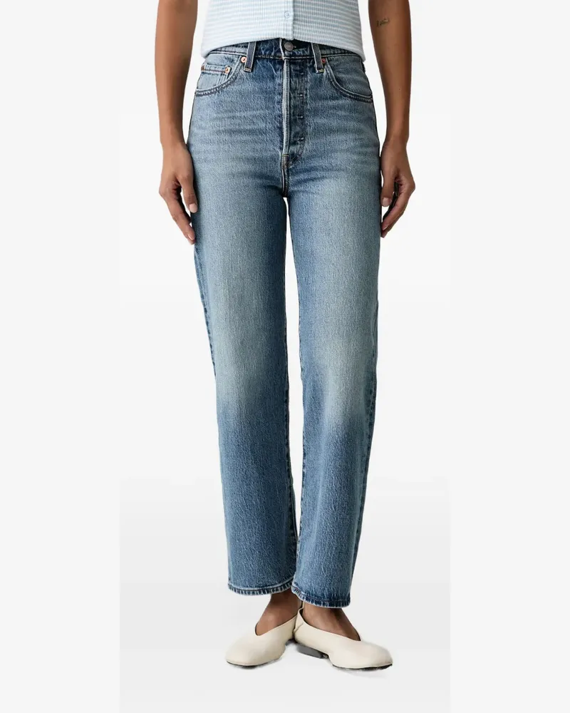 Levi's 722 high-rise straight-leg jeans - Blau Blau