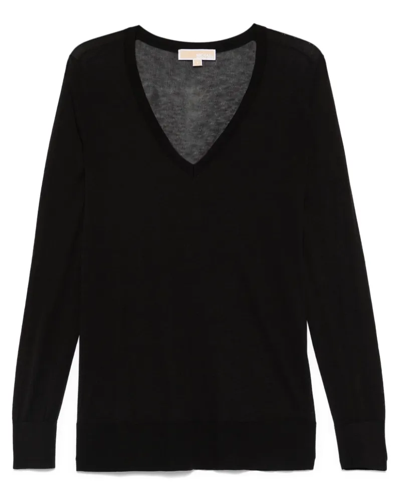 Michael Kors Pullover mit V-Ausschnitt - Schwarz Schwarz