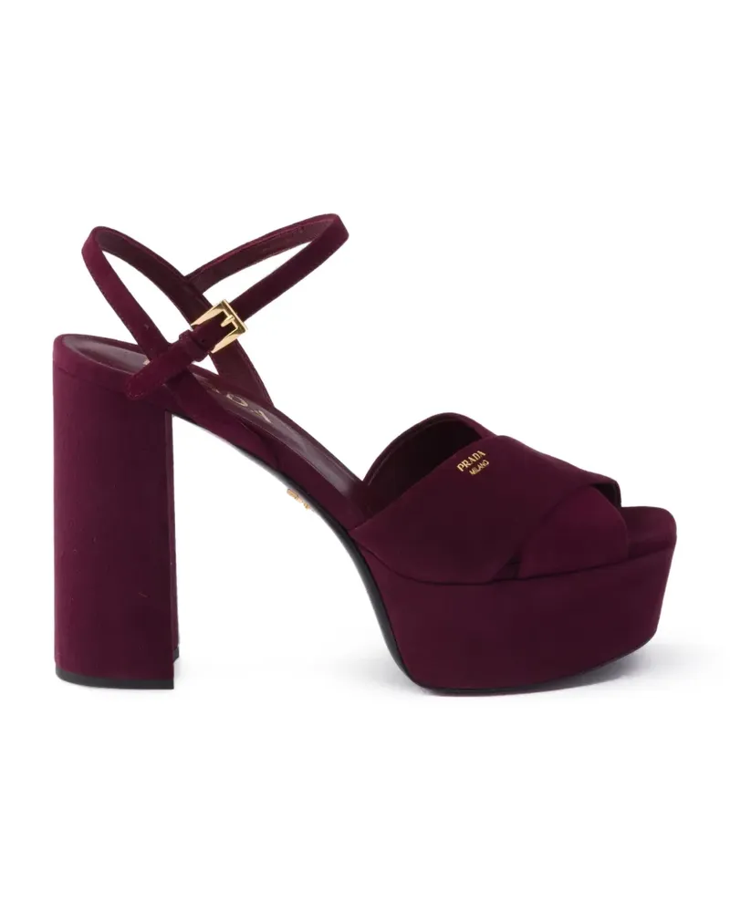 Prada suede platform sandals - Violett Violett