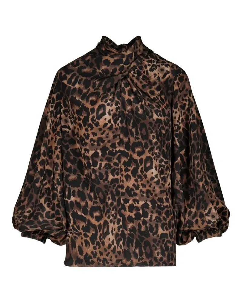 Johanna Ortiz Intricate Islands Oberteil mit Bischofsärmeln - Braun Braun