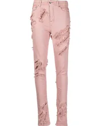 DRKSHDW by Rick Owens Detroit Distressed-Jeans Rosa