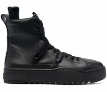 High-Top-Sneakers mit Profilsohle - Schwarz