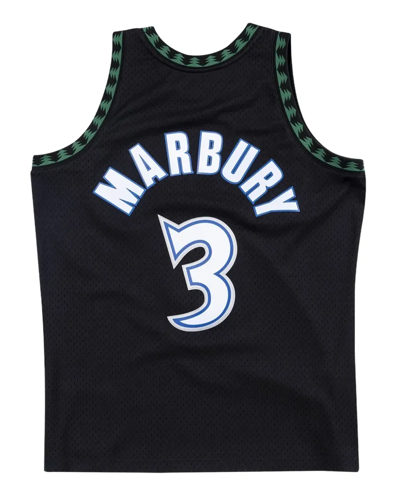 Mitchell & Ness x NBA Minnesota Timberwolves 97 Marbury Swingman Tanktop - Schwarz Schwarz