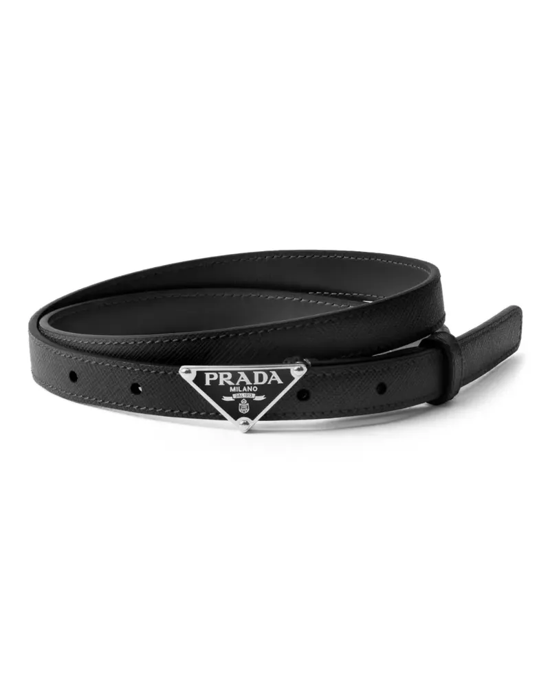 Prada Gürtel aus Saffiano-Leder - Schwarz Schwarz