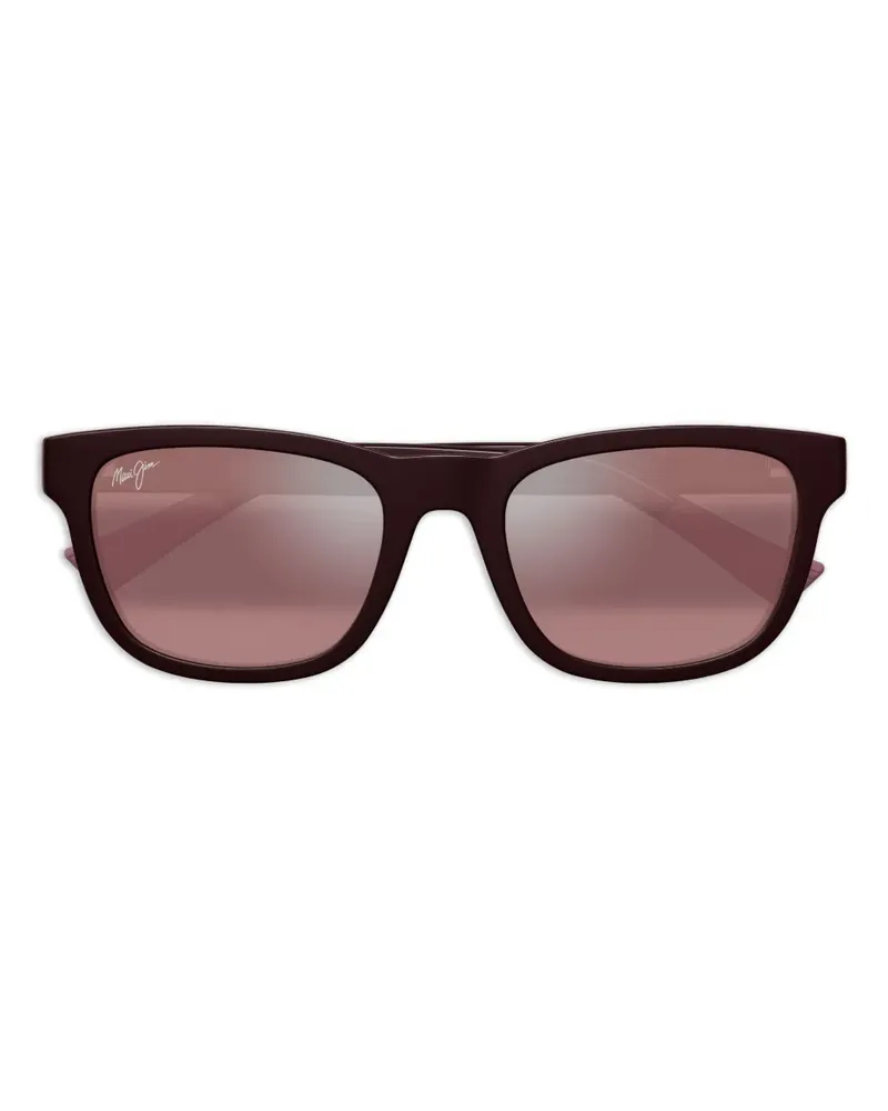 Maui Jim Kāpi'I Sonnenbrille mit eckigem Gestell - Rot Rot
