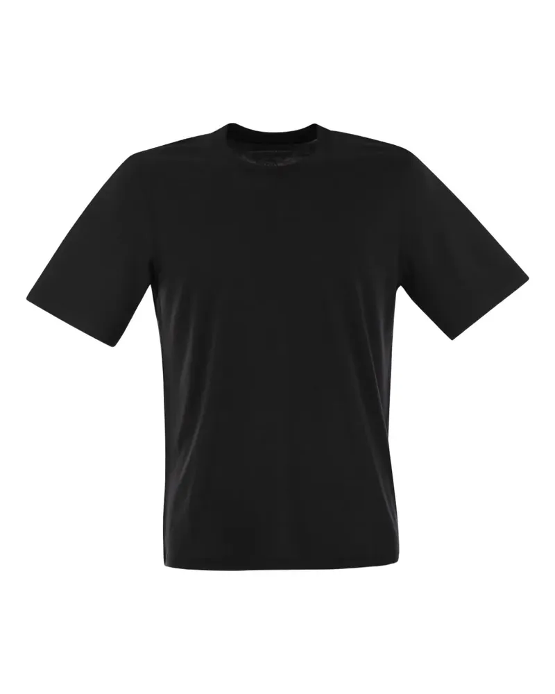 Majestic T-Shirt mit Rundhalsausschnitt - Schwarz Schwarz