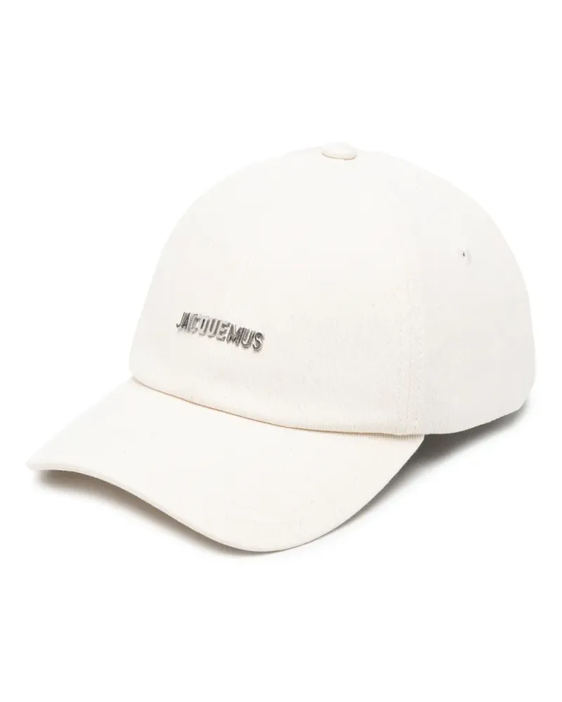 Jacquemus Baseballkappe mit Logo-Schild - Nude Nude