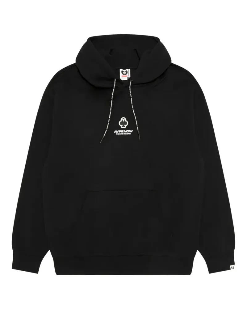 BAPE AAPE AAPENOW Hoodie mit Moonface-Print - Schwarz Schwarz