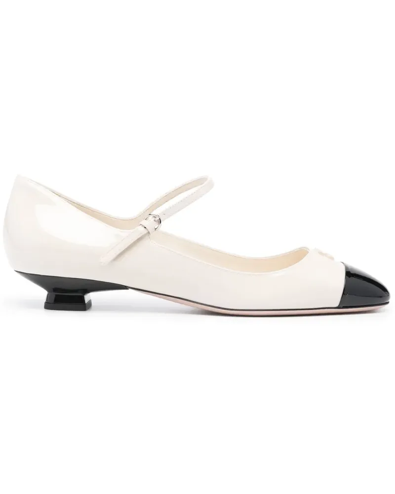 Miu Miu Ballerinas aus Lackleder 40mm - Nude Nude