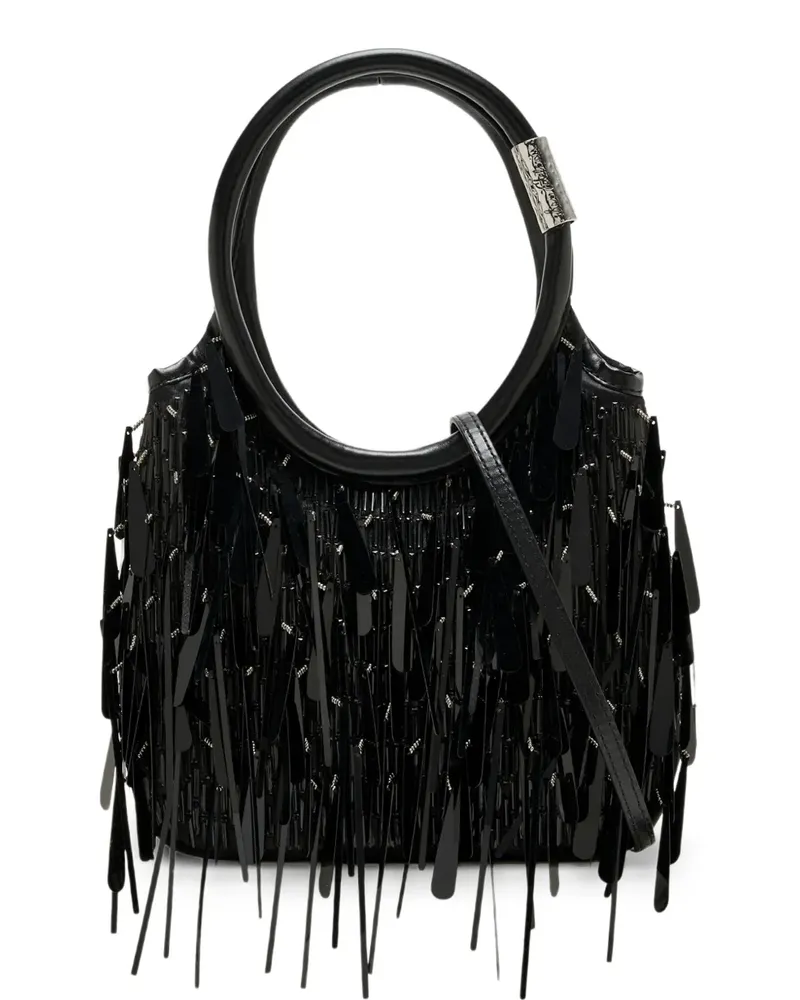 Sam Edelman Tote Bag mit Perlenquasten - Schwarz Schwarz