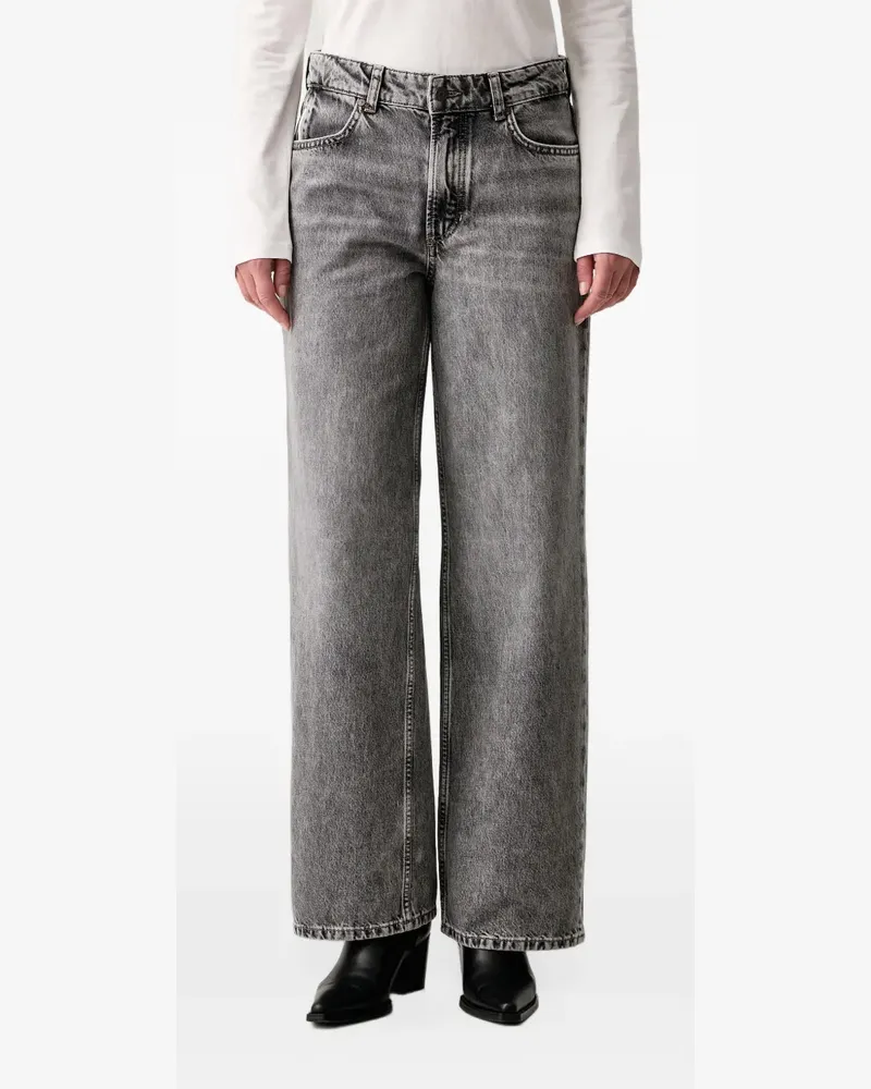 Marc O'Polo acid-wash wide-leg jeans - Grau Grau