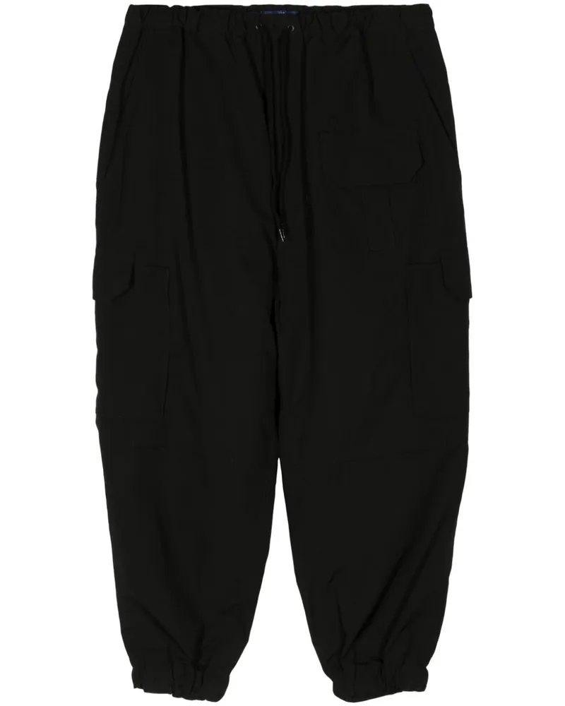 Junya Watanabe Cropped-Hose mit Tapered-Bein - Schwarz Schwarz