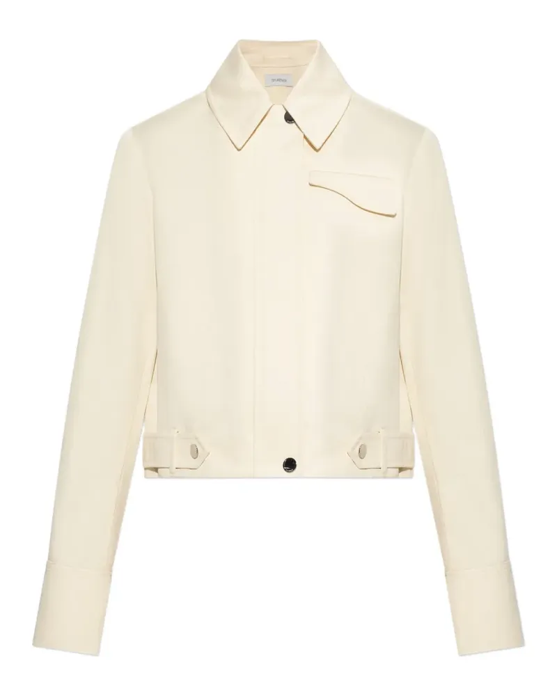 SPORTMAX Jacke mit Schnallentasche - Weiß Weiß