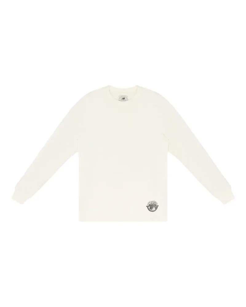 Aimé Leon Dore Ausgeblichenes Chino Langarmshirt - Weiß Weiß