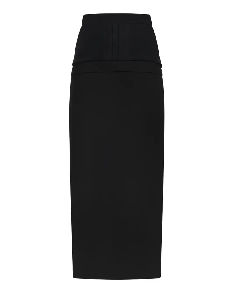 ATTICO ribbed pencil skirt - Schwarz Schwarz