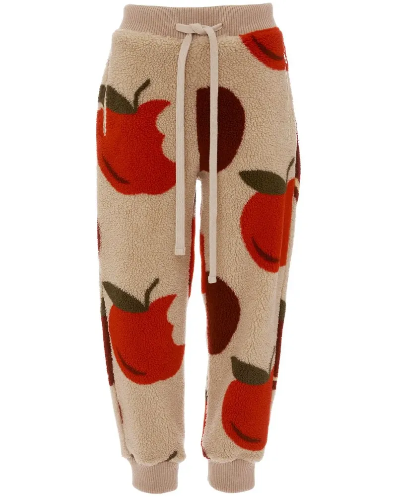 J.W.Anderson Tapered-Jogginghose mit Print - Nude Nude