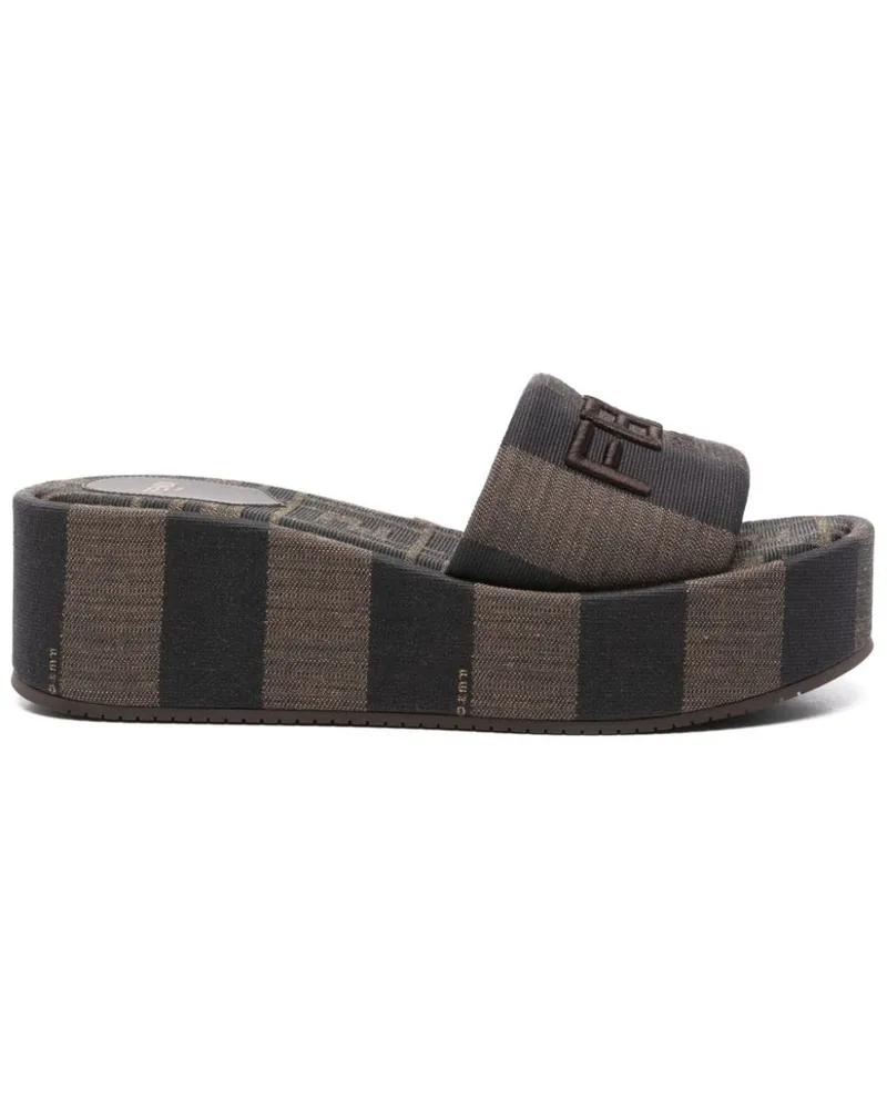 Fendi Sunshine Pantoletten - Braun Braun