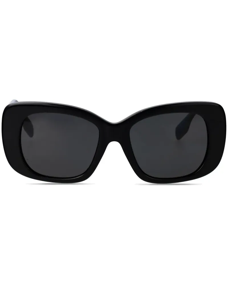 Burberry Oversized-Sonnenbrille mit Logo - Schwarz Schwarz