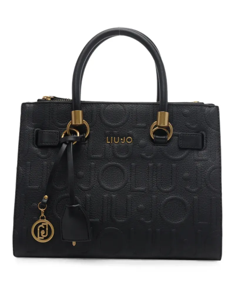 Liu Jo Shopper mit Logo-Prägung - Schwarz Schwarz