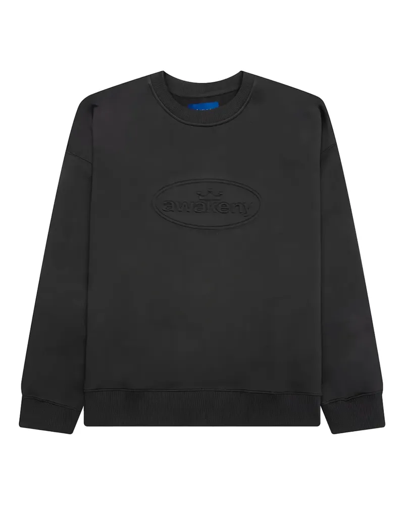 AWAKE NY Sweatshirt mit Logo-Prägung - Schwarz Schwarz