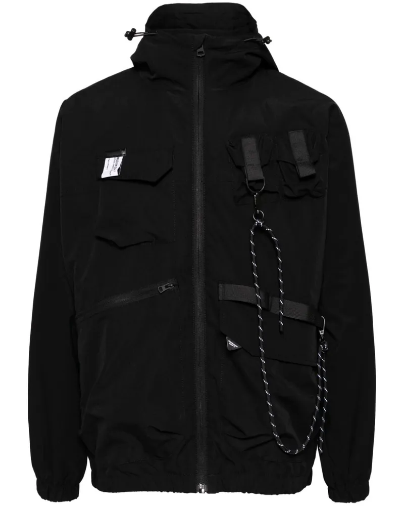 Musium Div. Jacke mit Taschen - Schwarz Schwarz
