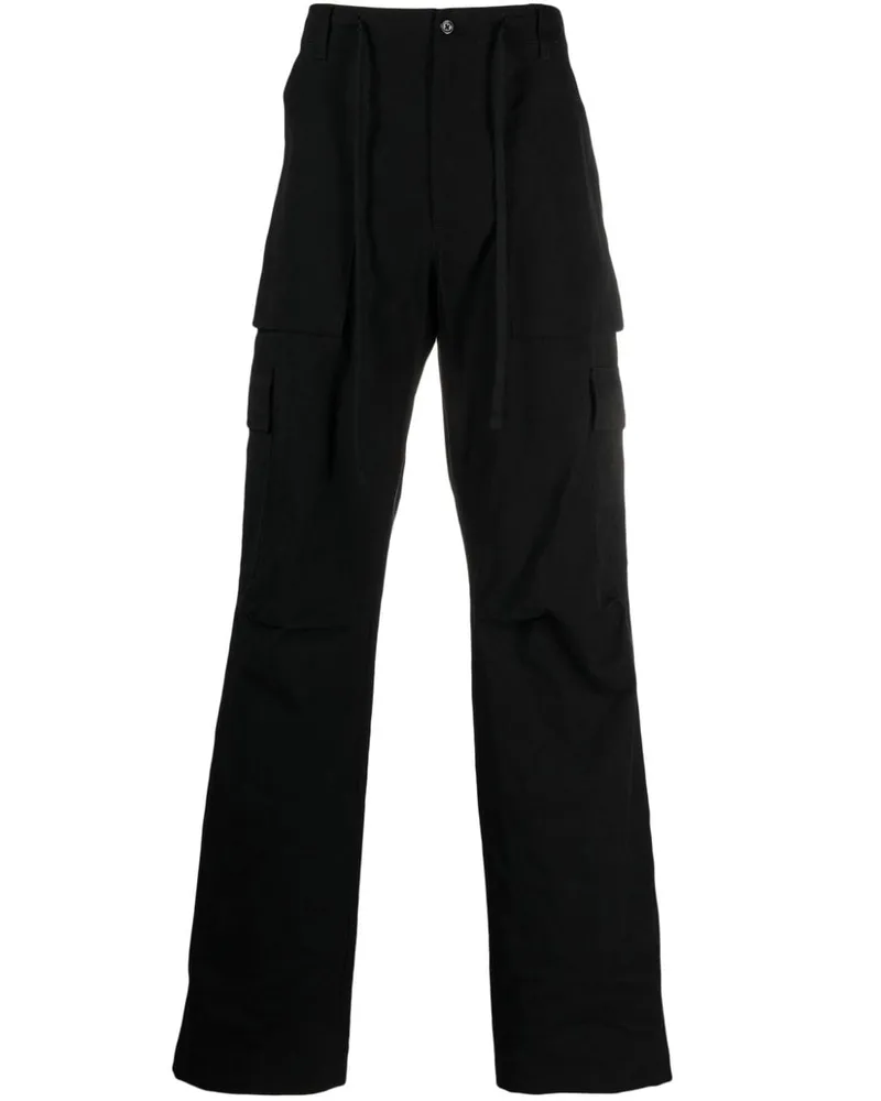 1989 STUDIO Cargohose mit geradem Bein - Schwarz Schwarz