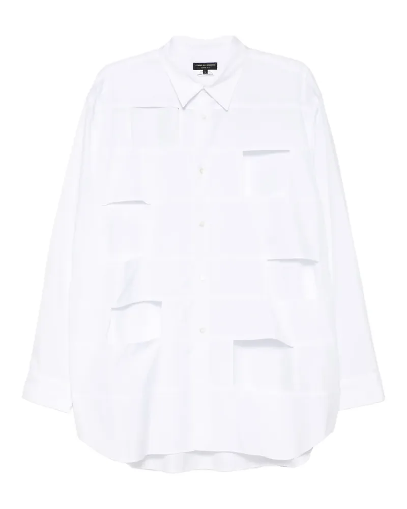 Comme des Garçons cut-out shirt - Weiß Weiß