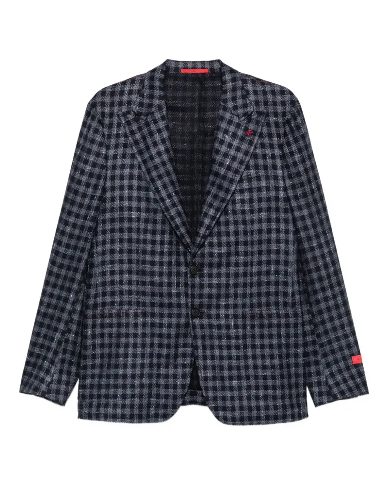 Isaia Sakko mit Vichy-Karo - Blau Blau