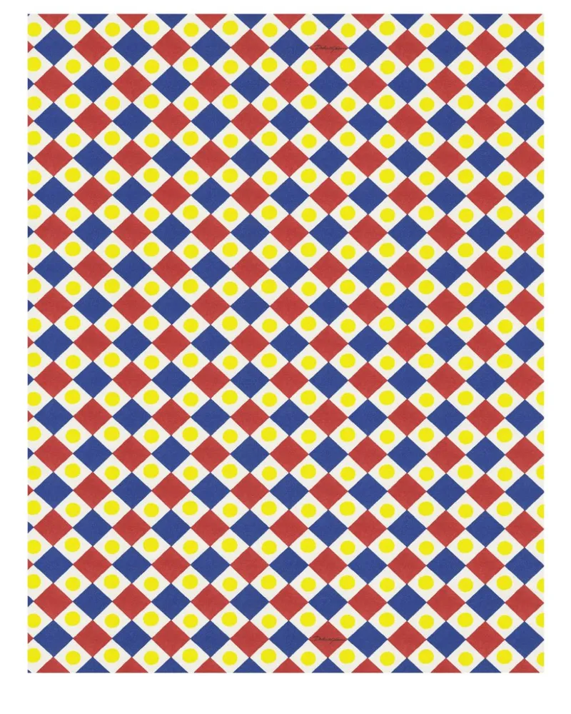 Dolce & Gabbana Tapete mit geometrischem Print - Rot Rot