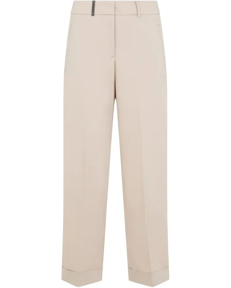 Peserico Gerade Hose - Nude Nude