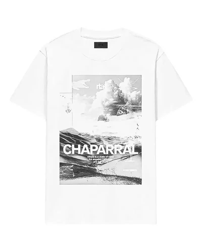RTA Liam T-Shirt mit grafischem Print - Weiß Weiß