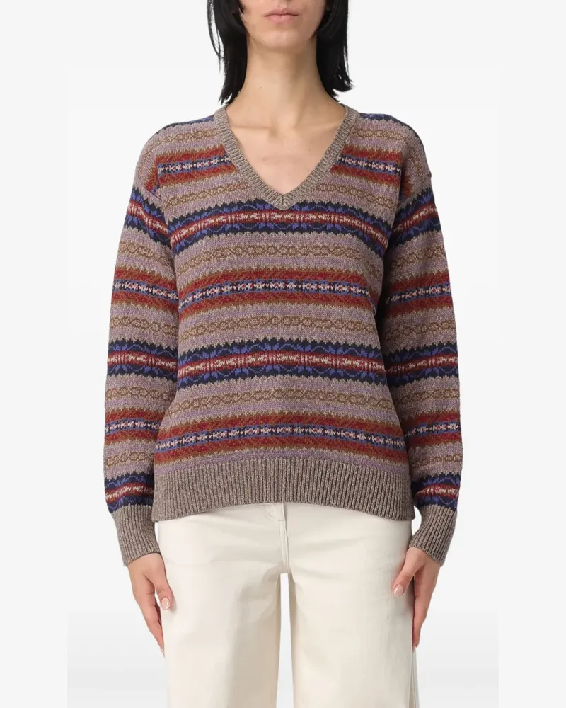 Ralph Lauren Pullover mit V-Ausschnitt - Braun Braun