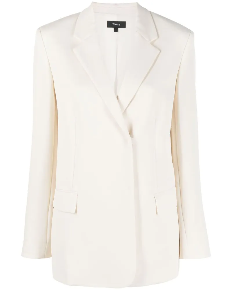 Theory Blazer mit fallendem Revers Nude