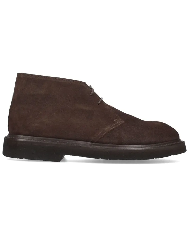 Premiata Schnürstiefel aus Wildleder - Braun Braun
