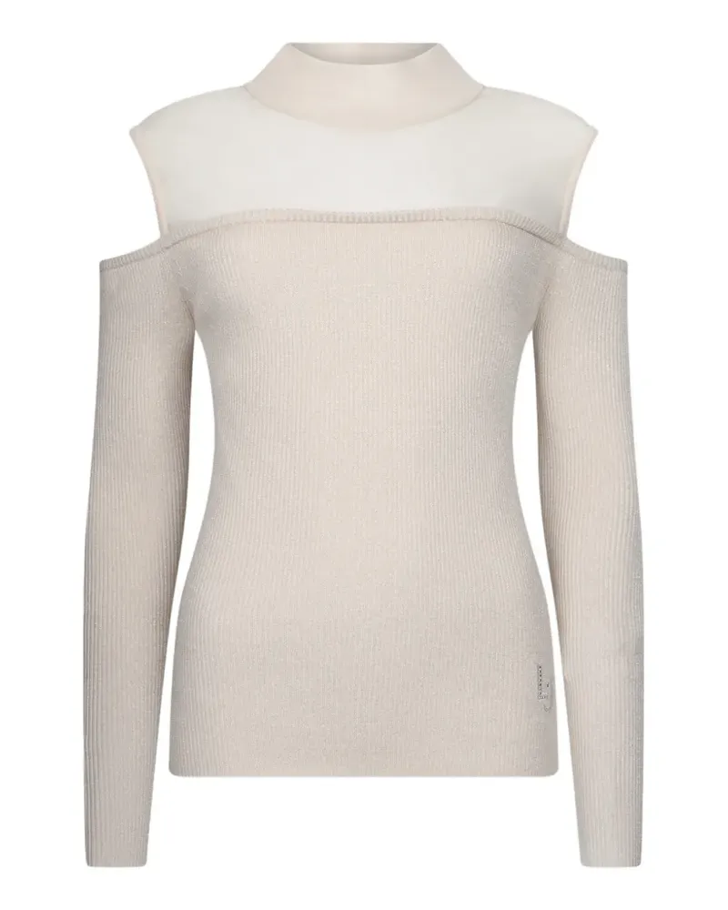 Liu Jo logo-embellishment sweater - Nude Nude
