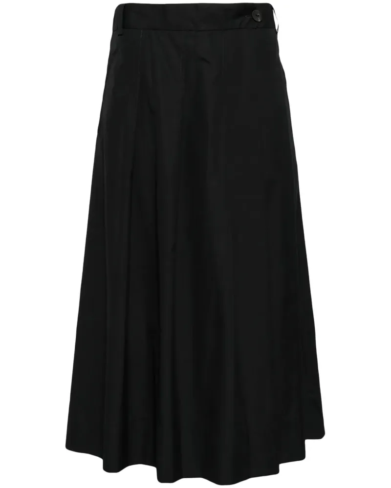Isabel Benenato Klassische Cropped-Hose - Schwarz Schwarz
