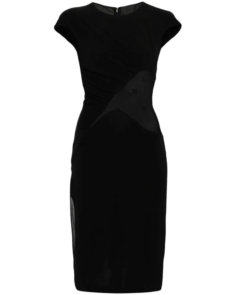 Givenchy Midikleid mit Einsätzen - Schwarz Schwarz