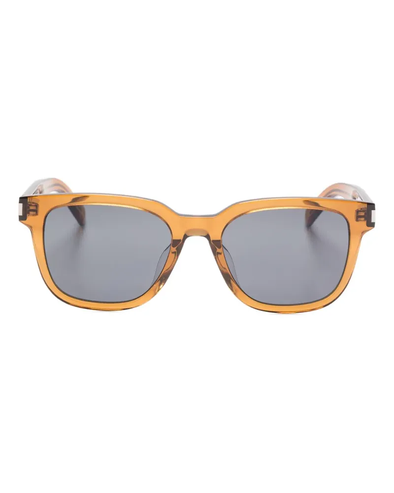 Saint Laurent Sonnenbrille mit eckigem Gestell - Braun Braun