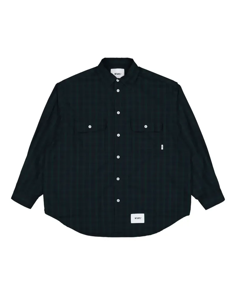 WTAPS Kariertes Hemd mit Taschendetail - Grün Grün