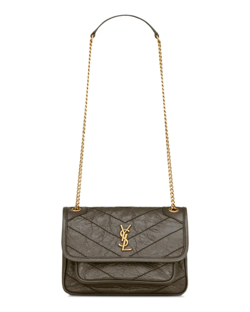 Saint Laurent Mini Niki Schultertasche - Grün Grün