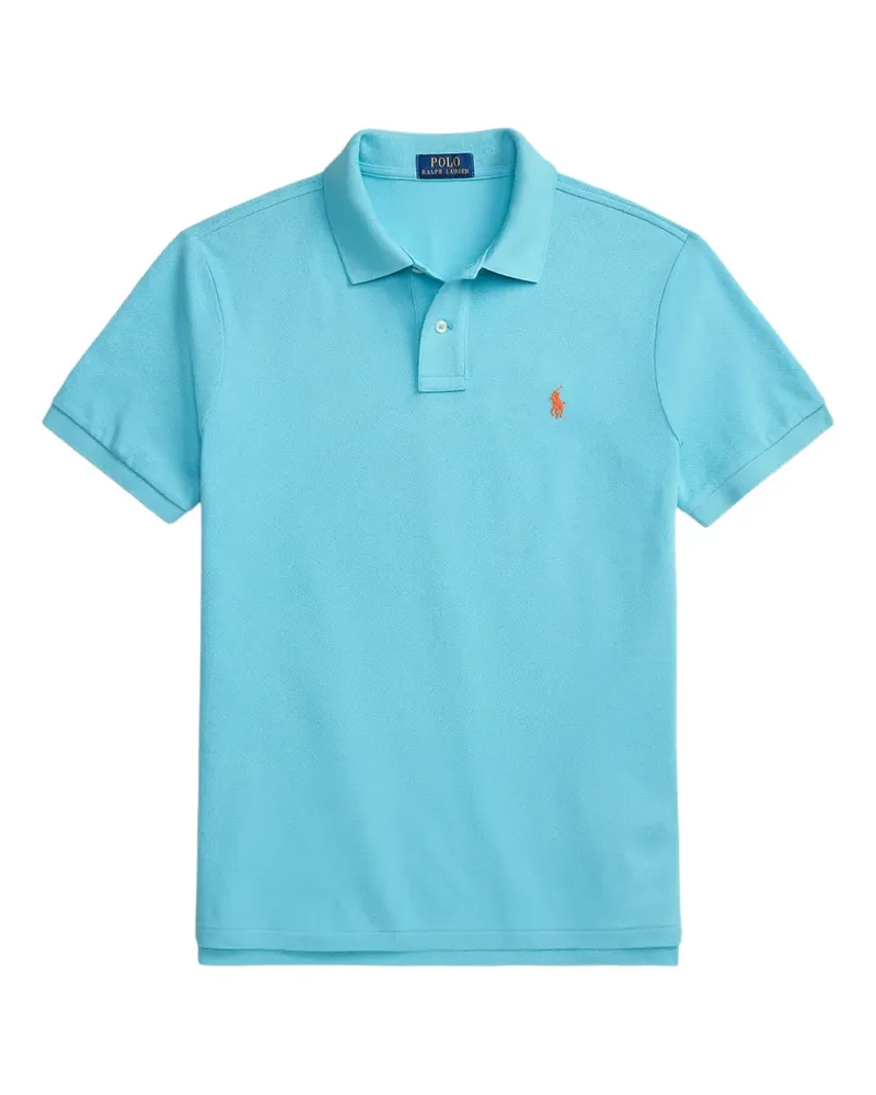 Ralph Lauren Poloshirt mit Pony-Stickerei - Blau Blau