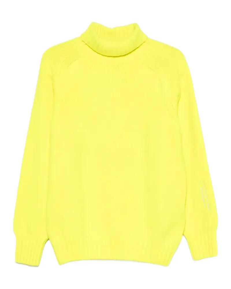 J.W.Anderson roll-neck raglan-sleeve sweater - Gelb Gelb