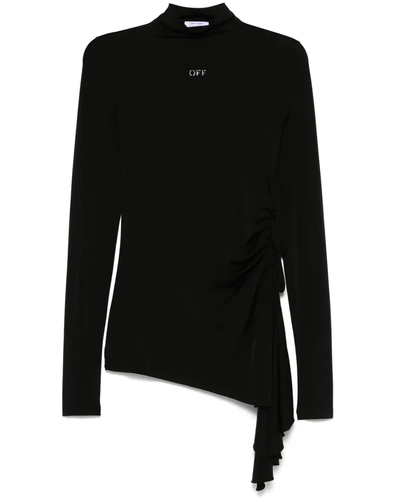 OFF-WHITE Drapiertes Minikleid - Schwarz Schwarz