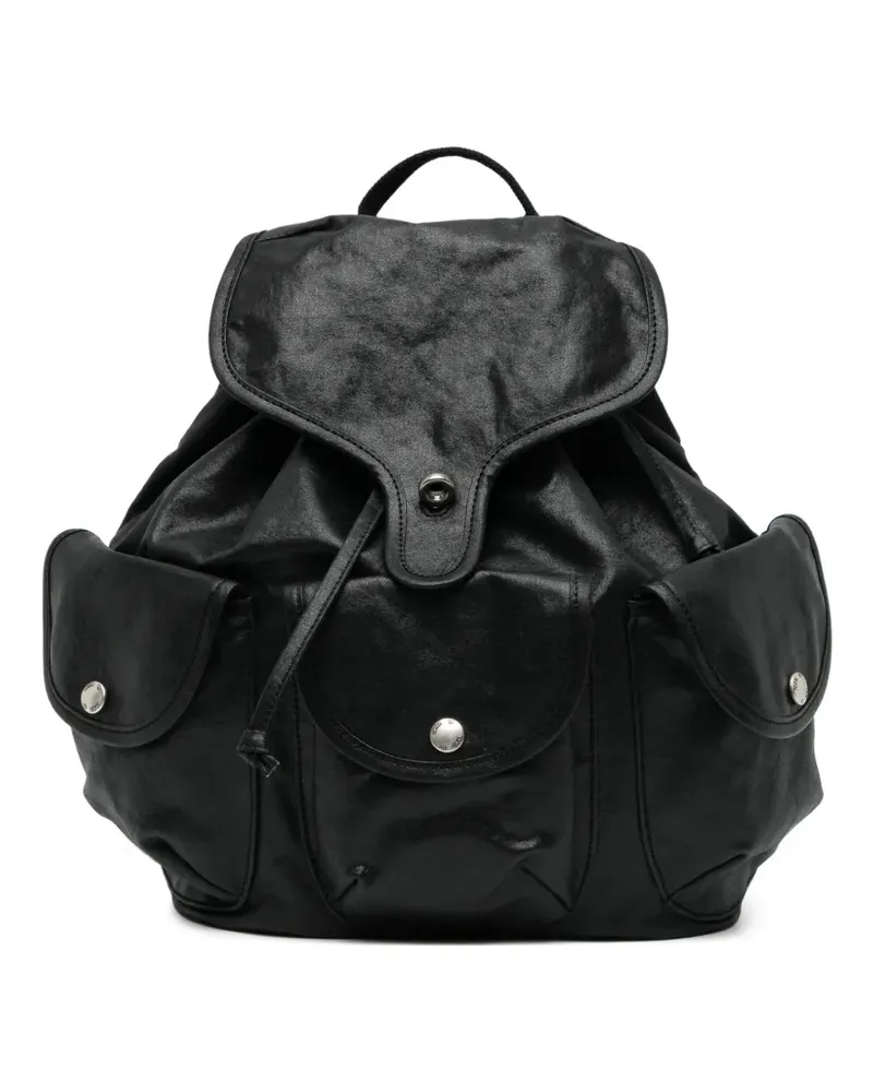 OPEN YY Rucksack mit Kordelzug - Schwarz Schwarz