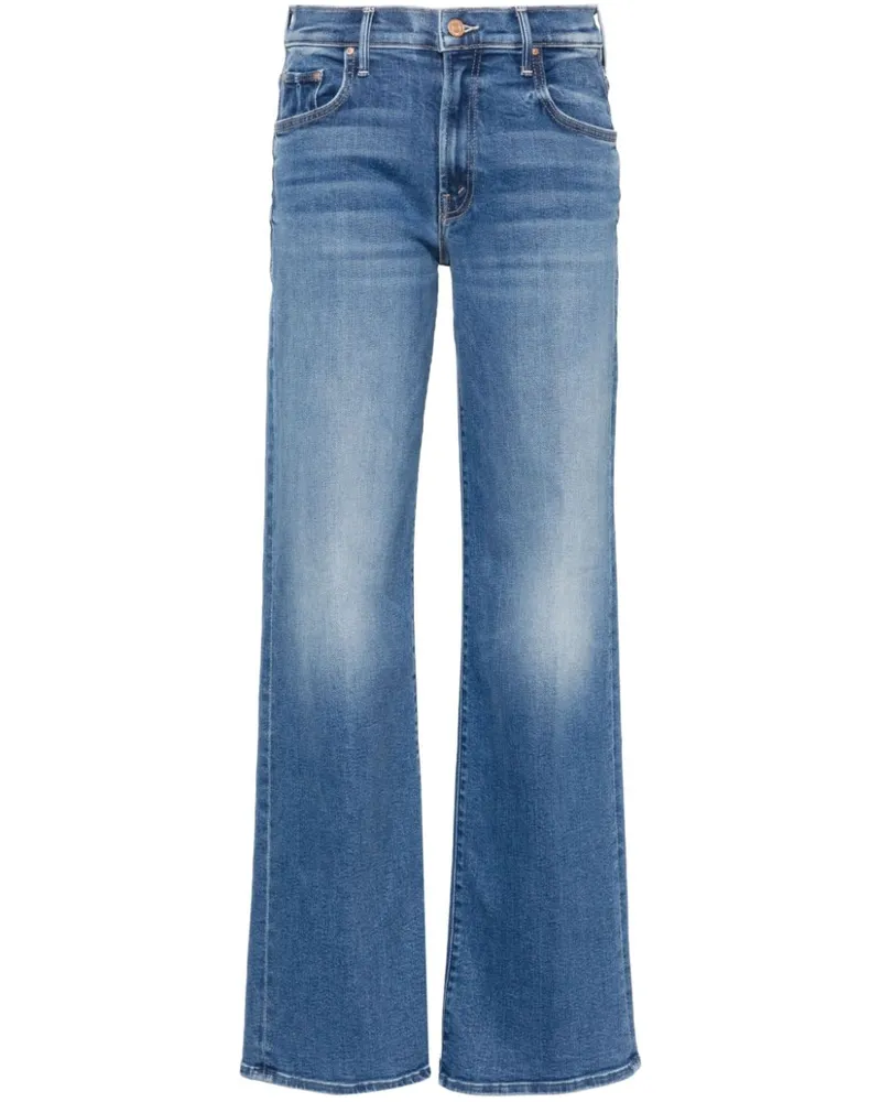 Mother The Mid Rise Maven Sneak Jeans - Blau Blau
