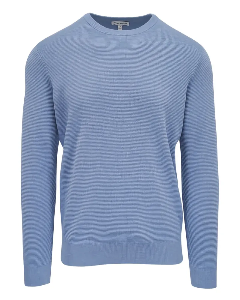 Peter Millar Gerippter Coolspun Pullover - Blau Blau